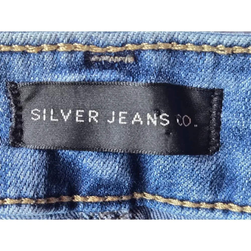 Silver Women's Jeans Avery Slim Boot Mid Rise Stretch Bootcut Western 30